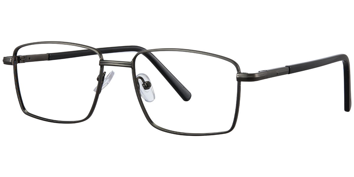 Rectangle Reading Glasses gun_metal