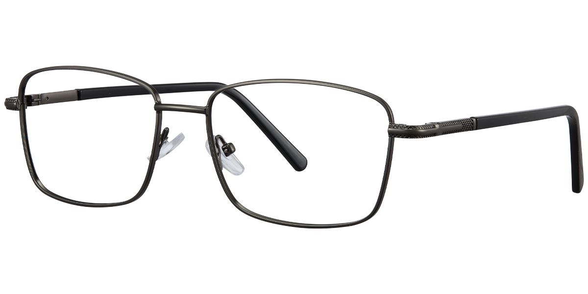 Rectangle Reading Glasses gun_metal