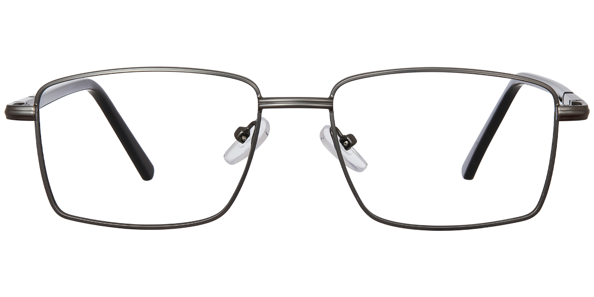 Rectangle Reading Glasses gun_metal