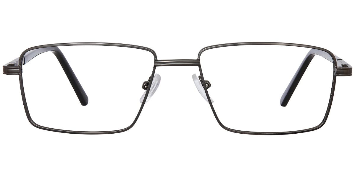 Rectangle Reading Glasses gun_metal