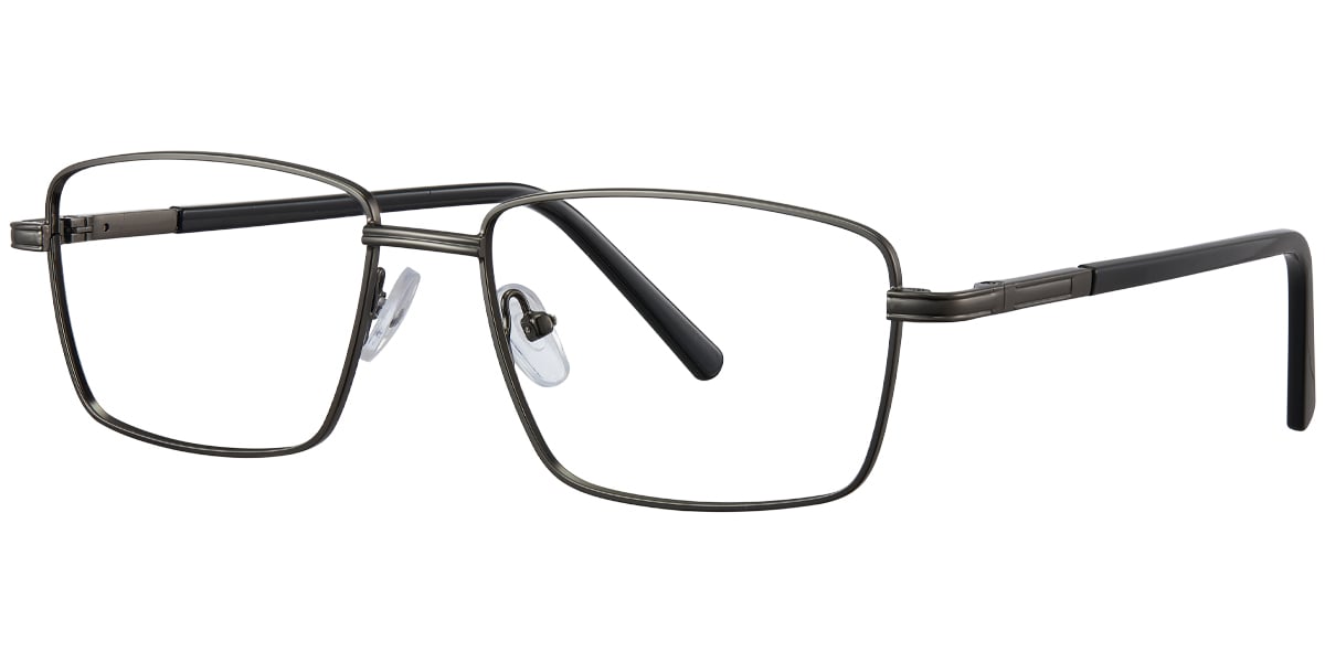 Rectangle Reading Glasses gun_metal