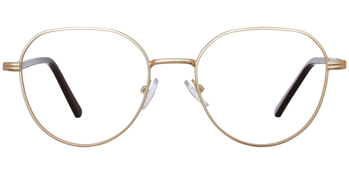 Geometric Reading Glasses gold