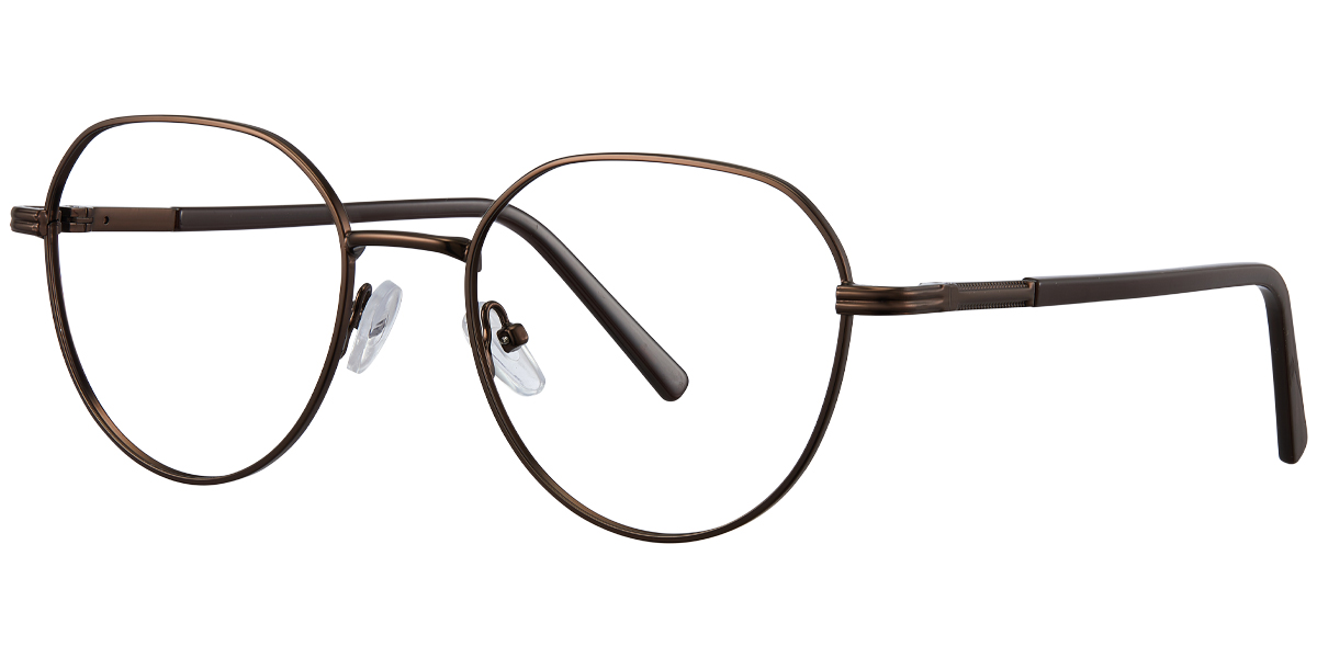 Geometric Reading Glasses brown