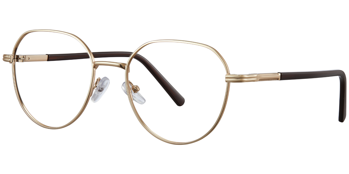 Geometric Reading Glasses gold