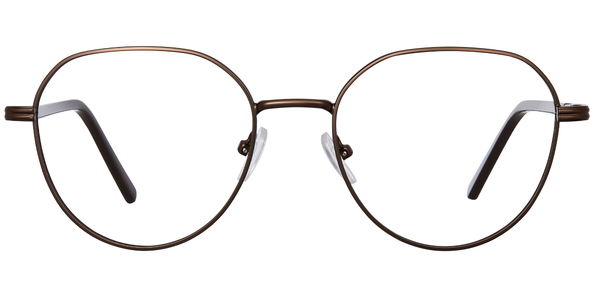 Geometric Reading Glasses brown