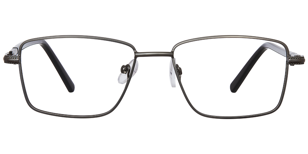 Rectangle Reading Glasses gun_metal