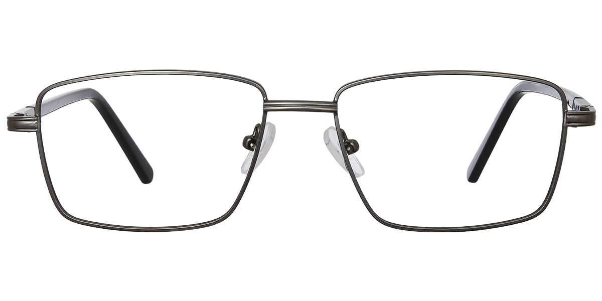 Rectangle Reading Glasses gun_metal