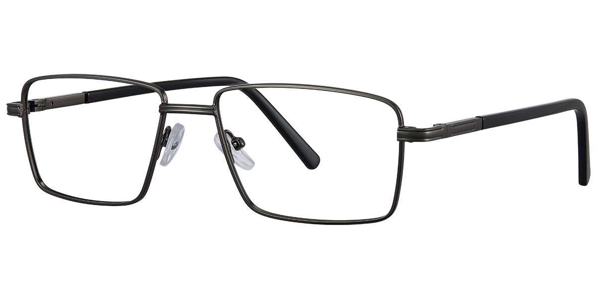 Rectangle Reading Glasses gun_metal