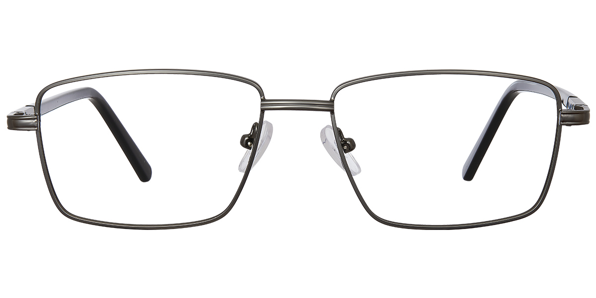 Rectangle Reading Glasses gun_metal