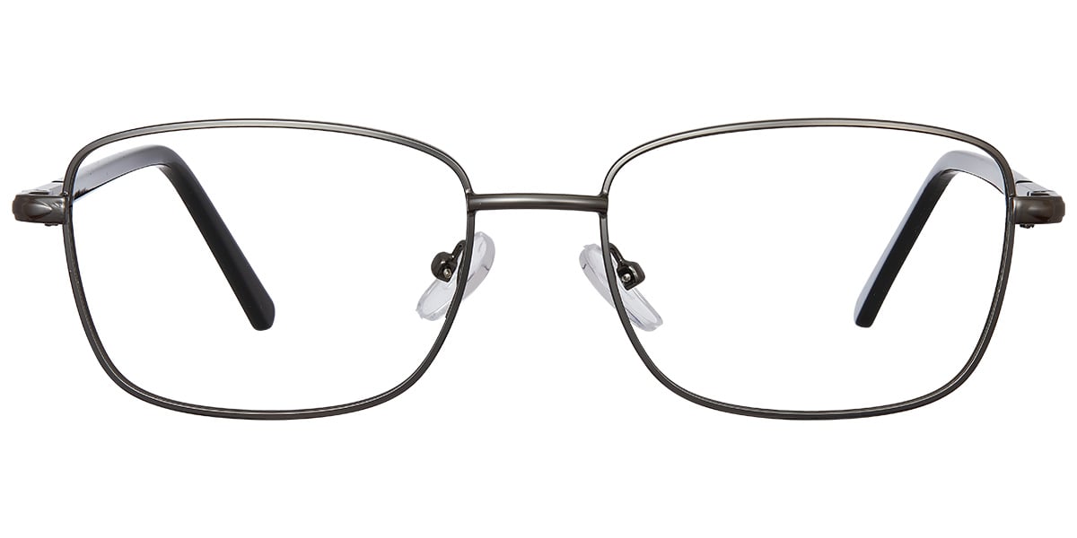 Rectangle Reading Glasses gun_metal