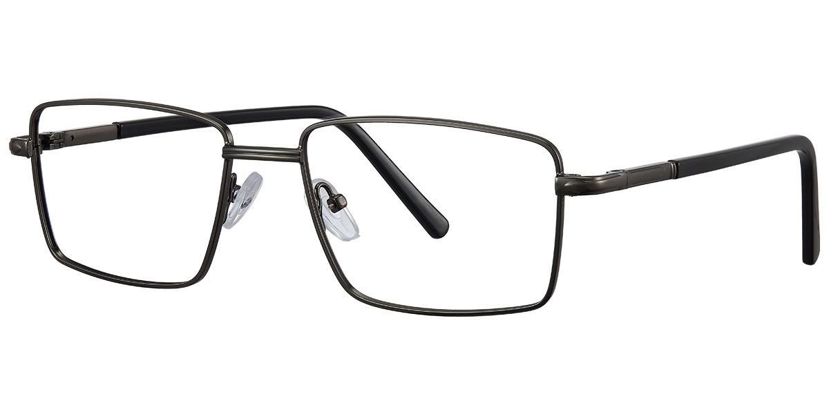 Round Reading Glasses gun_metal