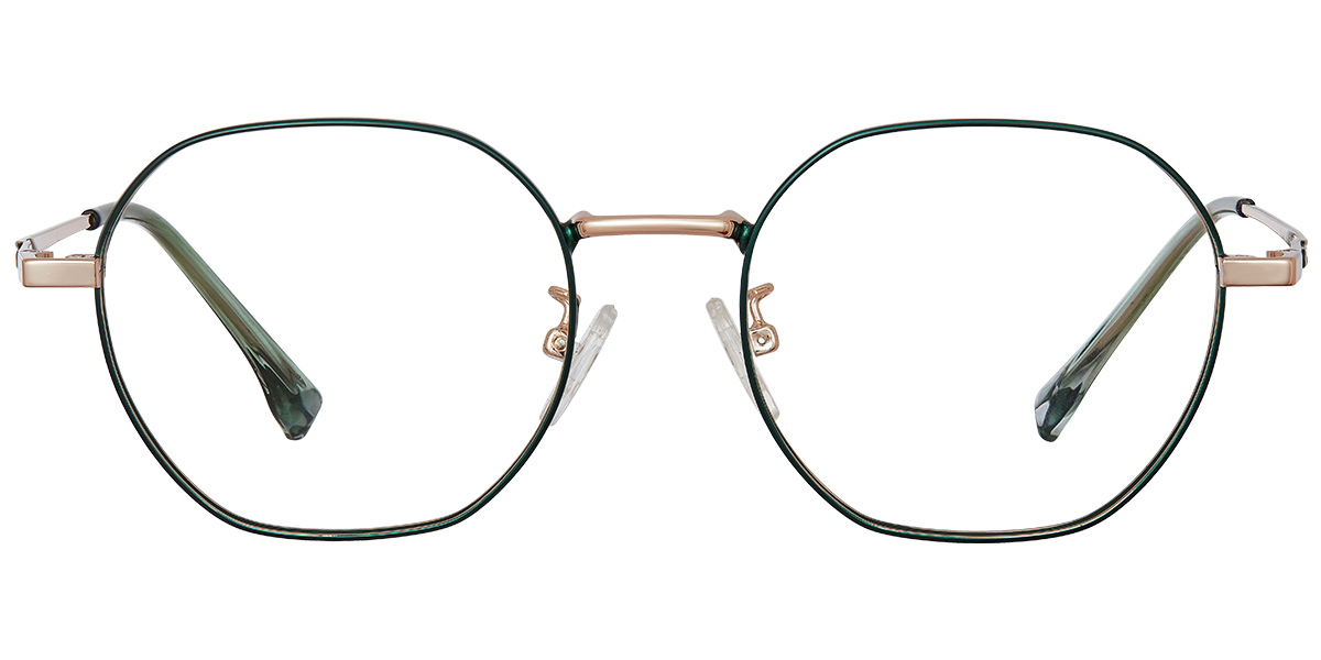 Geometric Reading Glasses green