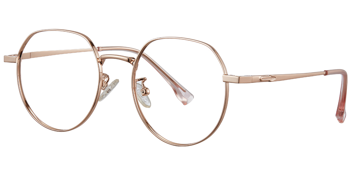 Round Reading Glasses rose_gold