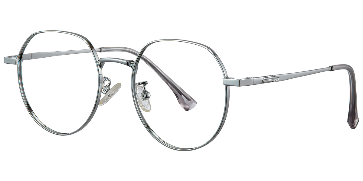 Round Reading Glasses silver