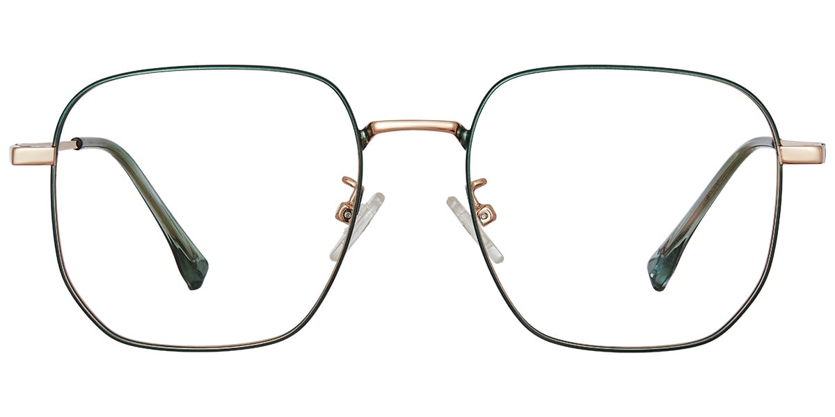 Square Reading Glasses green