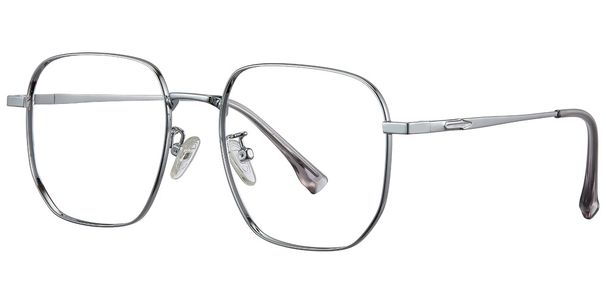 Square Reading Glasses silver