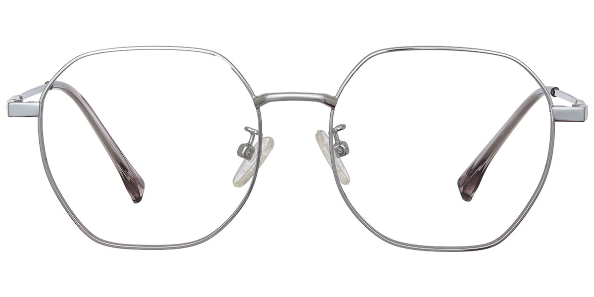 Square Reading Glasses silver