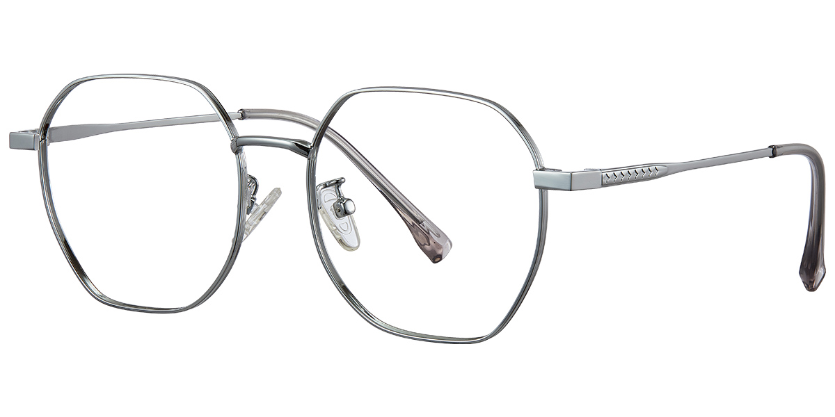 Square Reading Glasses silver