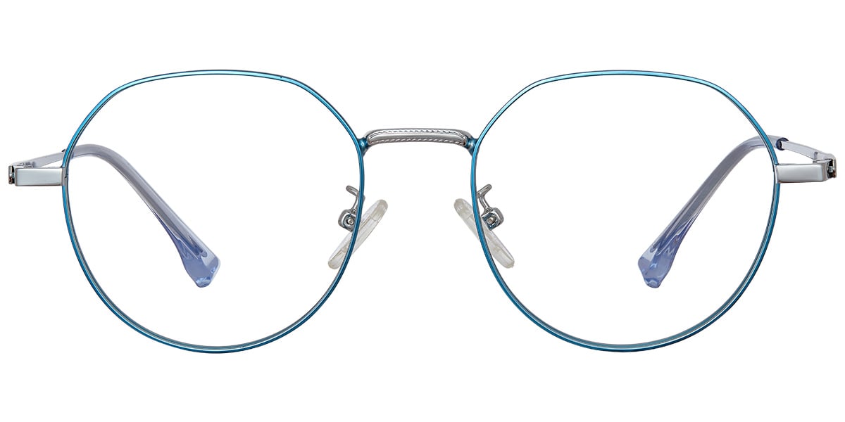 Round Reading Glasses blue