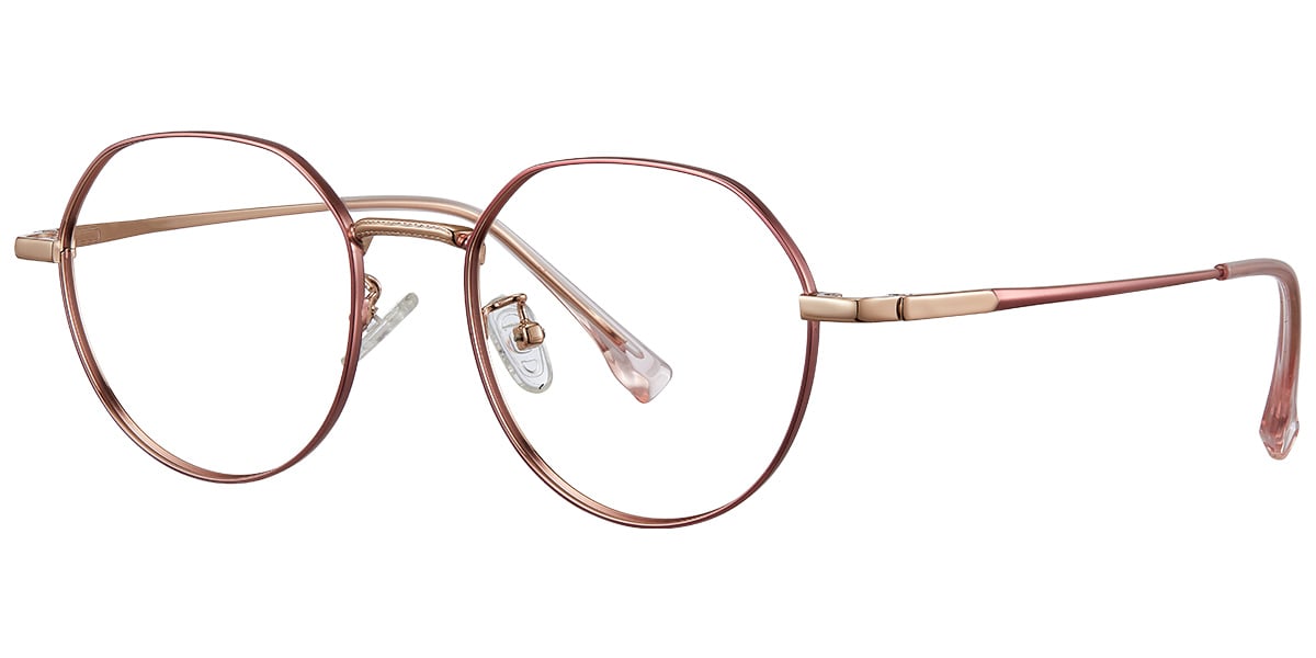 Round Reading Glasses pink