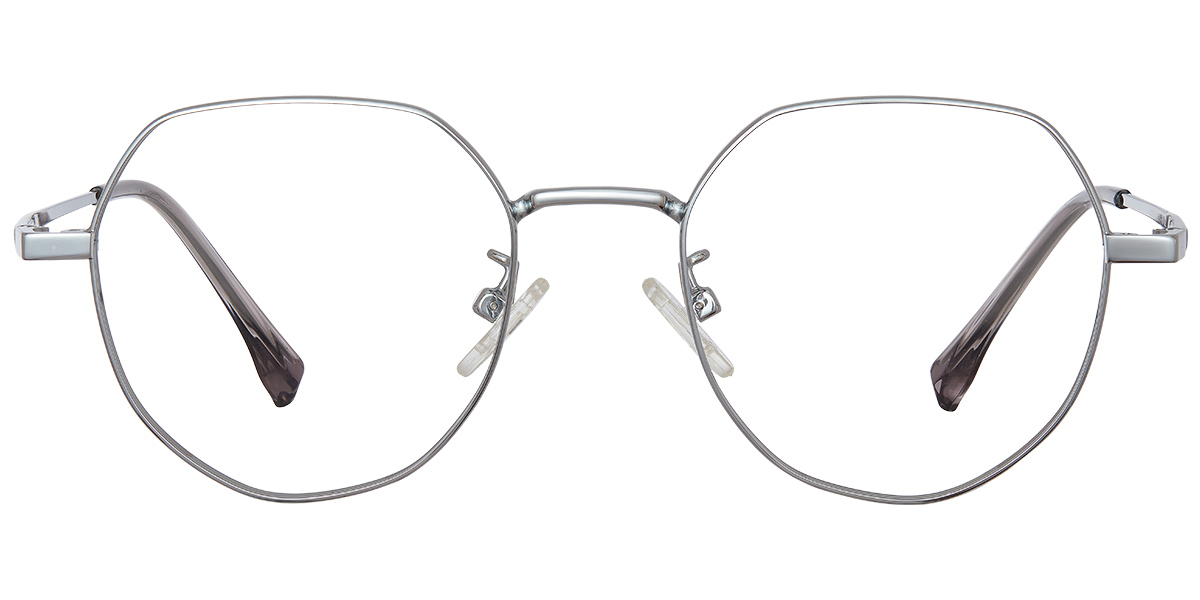 Geometric Reading Glasses silver