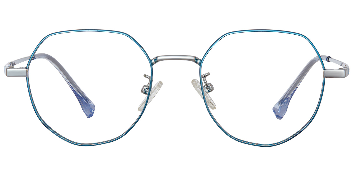 Geometric Reading Glasses blue