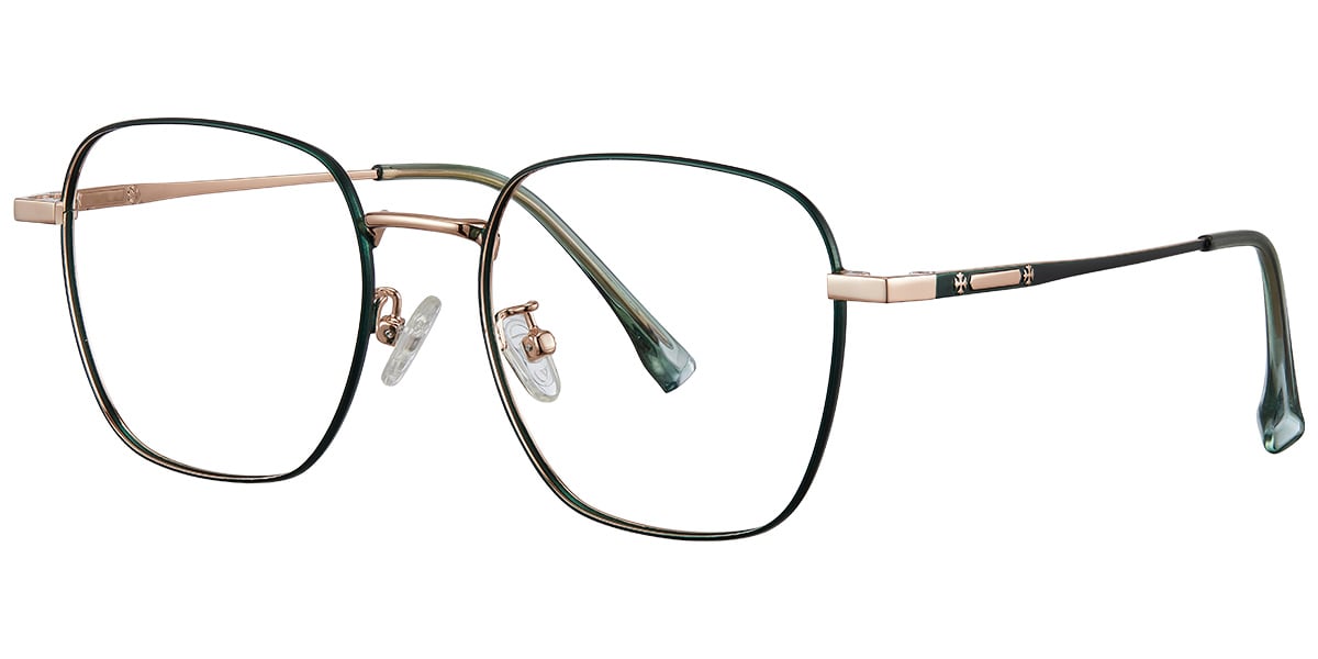 Square Reading Glasses green