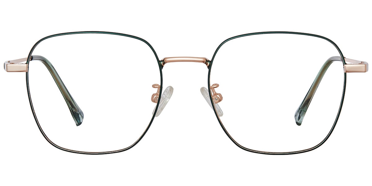 Square Reading Glasses green