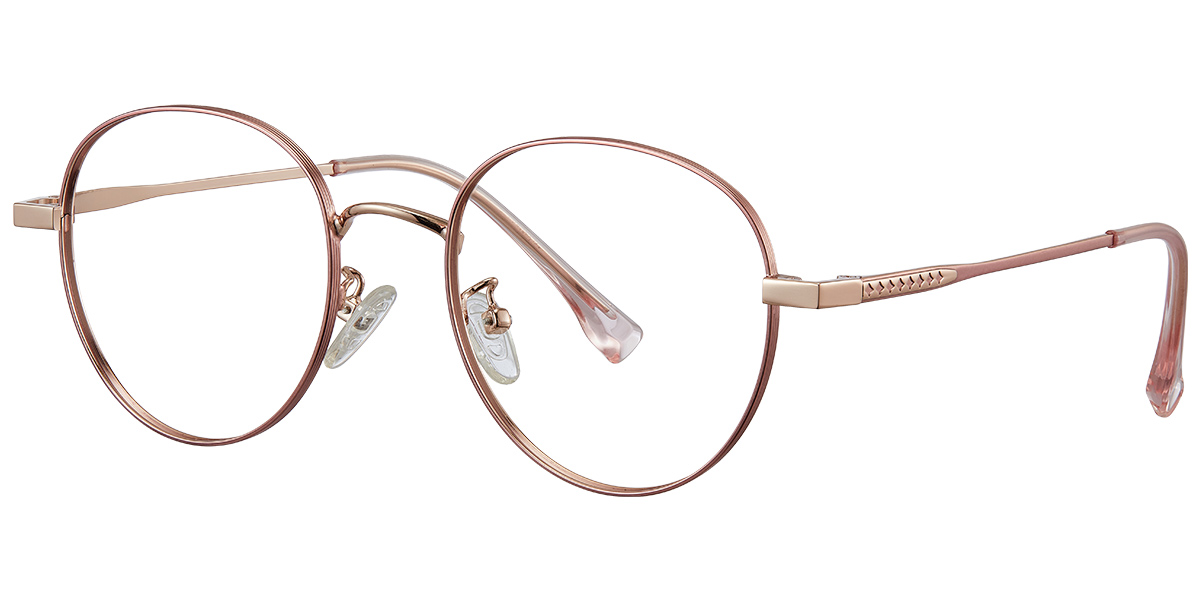 Round Reading Glasses pink