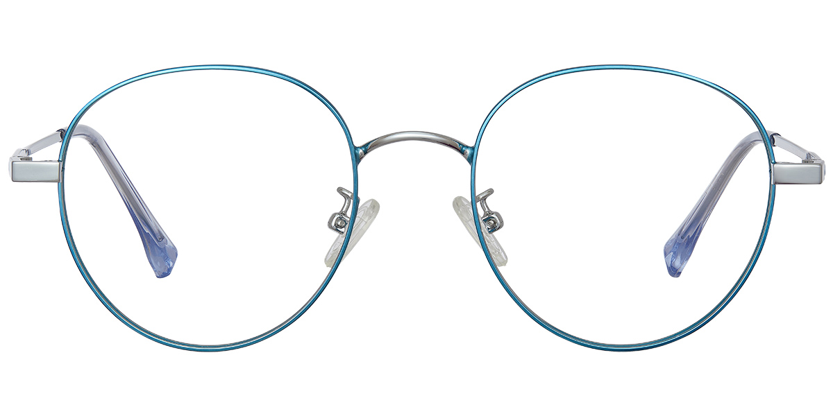 Round Reading Glasses blue