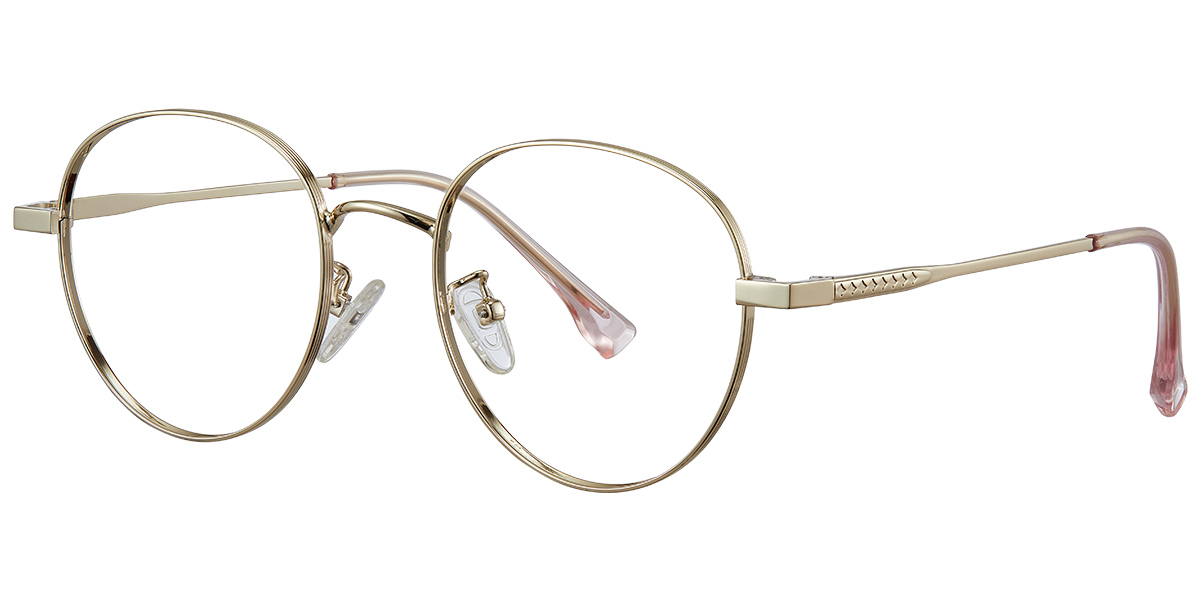 Round Reading Glasses gold