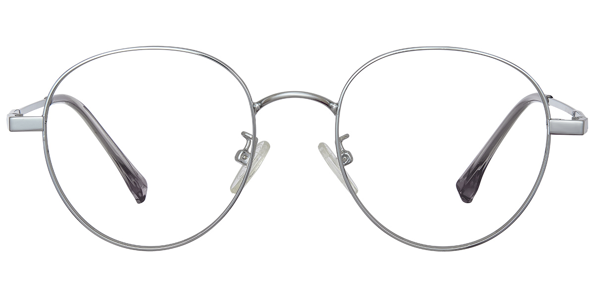 Round Reading Glasses silver