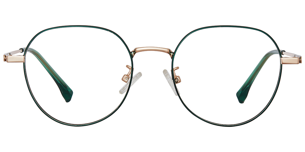 Geometric Reading Glasses green