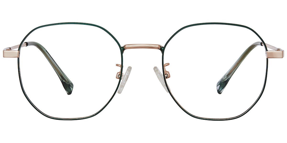 Square Reading Glasses green