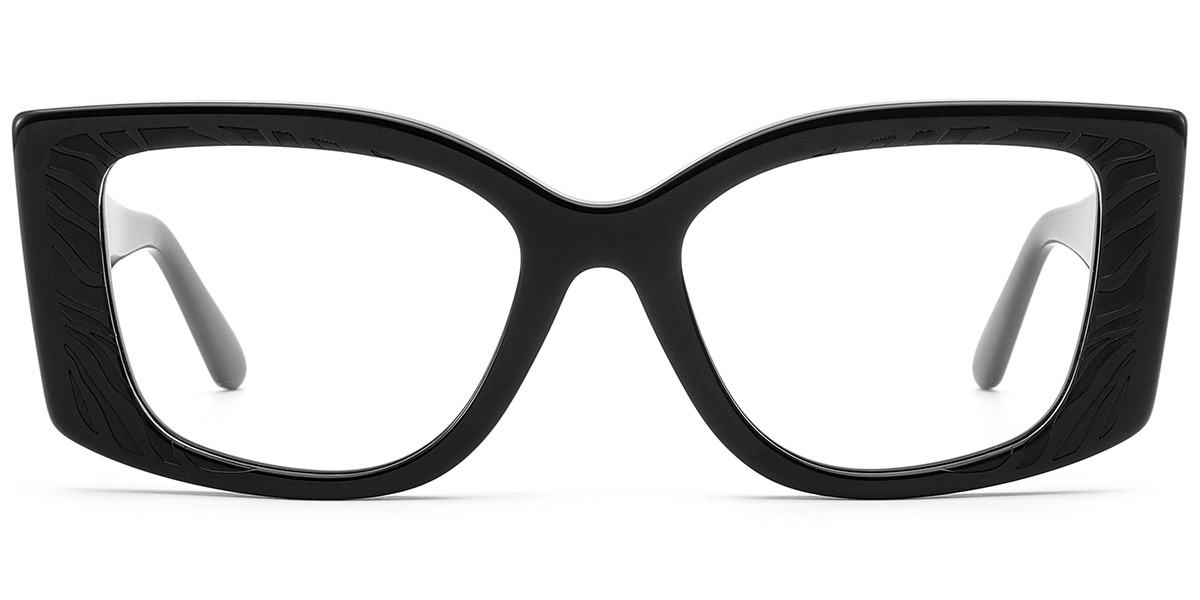 Acetate Square Reading Glasses black