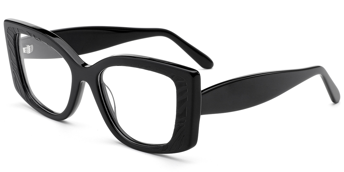 Acetate Square Reading Glasses black