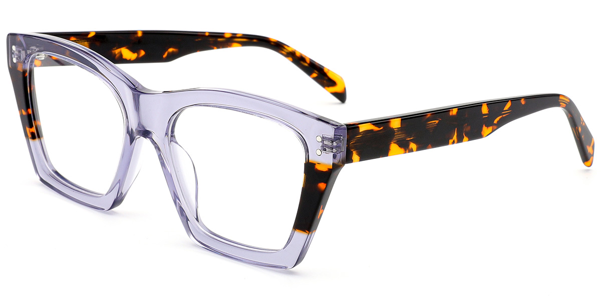 Acetate Square Reading Glasses pattern-grey