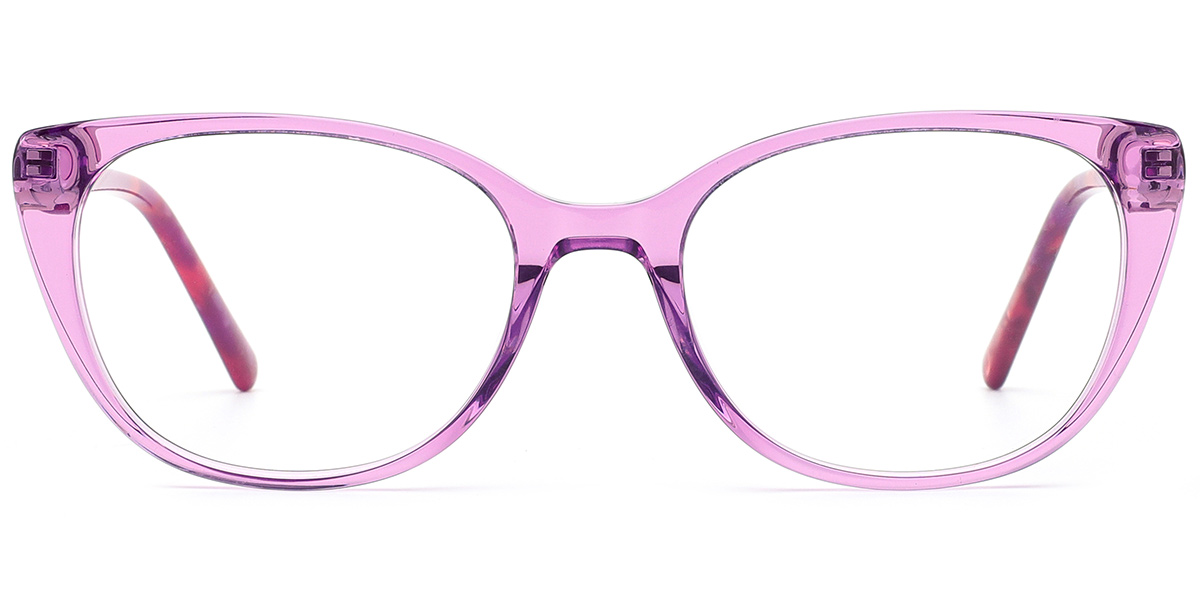 Acetate Cat Eye Reading Glasses translucent-pink