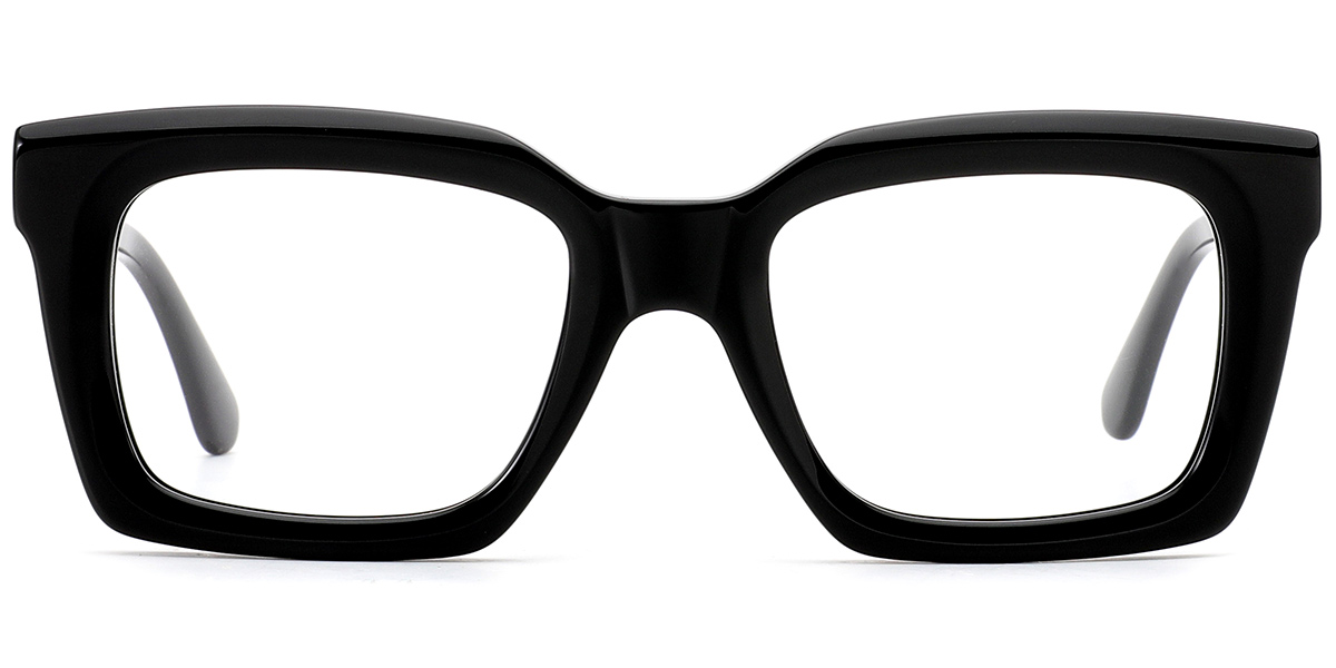 Acetate Square Reading Glasses black