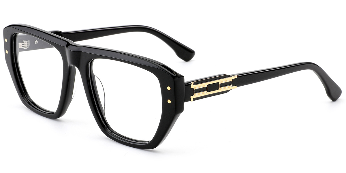 Acetate Square Reading Glasses black