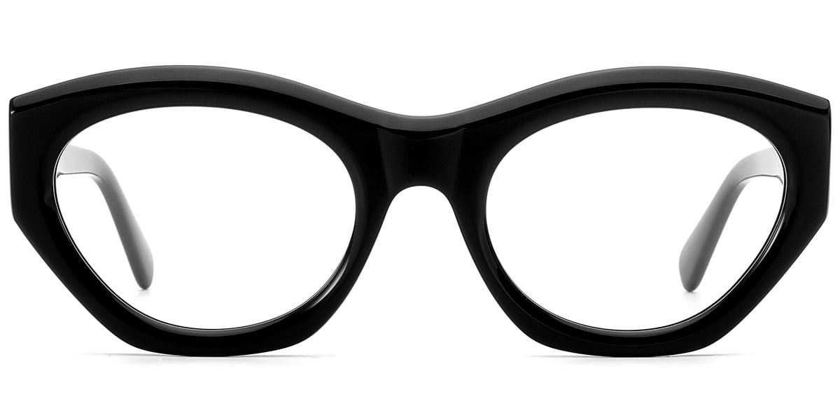 Acetate Geometric Reading Glasses black