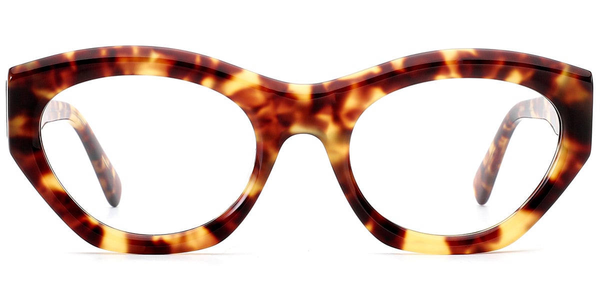 Acetate Geometric Reading Glasses tortoiseshell