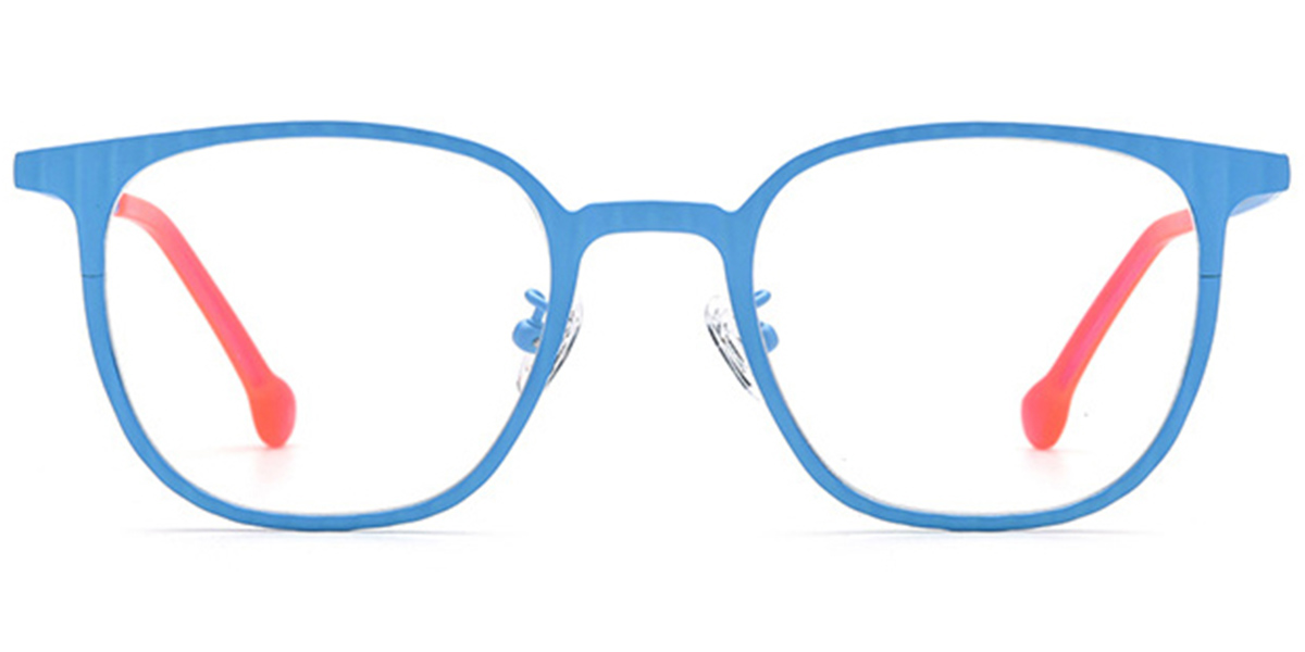 Titanium Square Reading Glasses blue