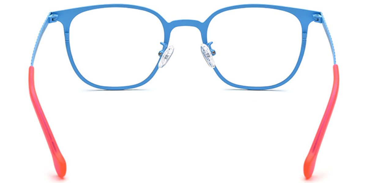 Titanium Square Reading Glasses blue