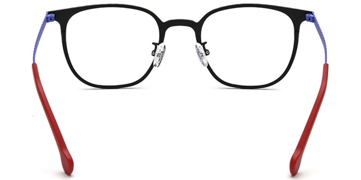 Titanium Square Reading Glasses black