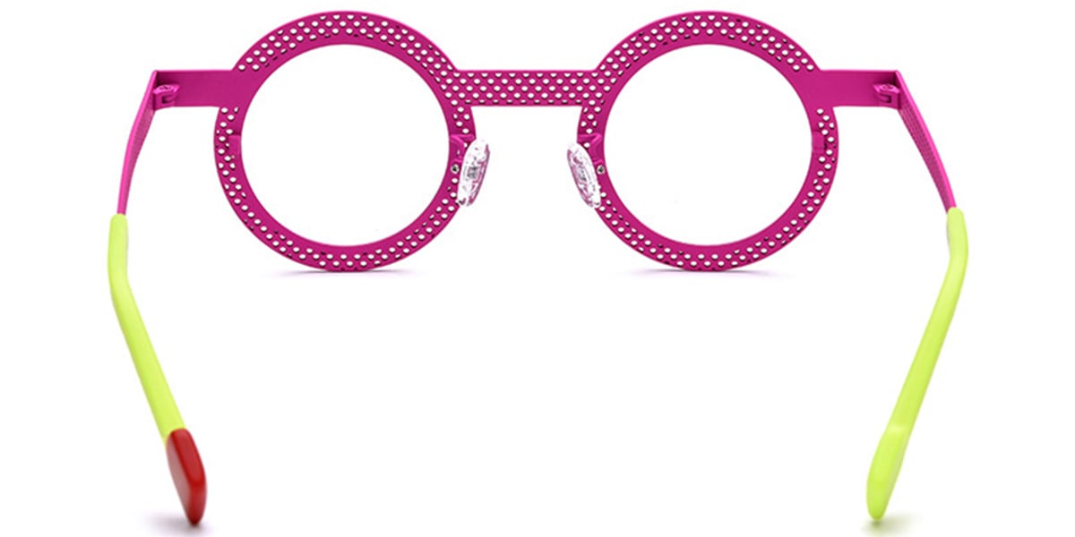 Titanium Round Reading Glasses pink