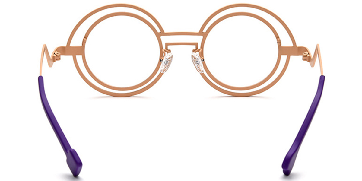Titanium Round Reading Glasses pattern-green