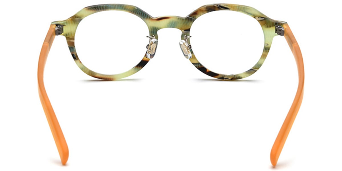 Acetate Square Reading Glasses pattern-brown