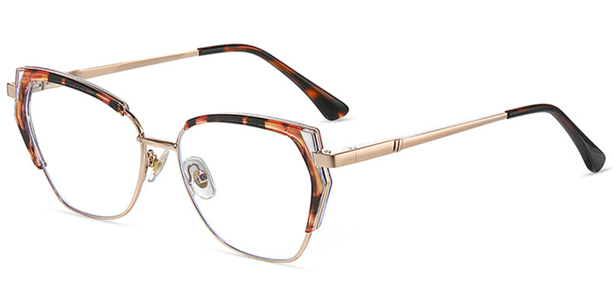 Geometric Reading Glasses tortoiseshell