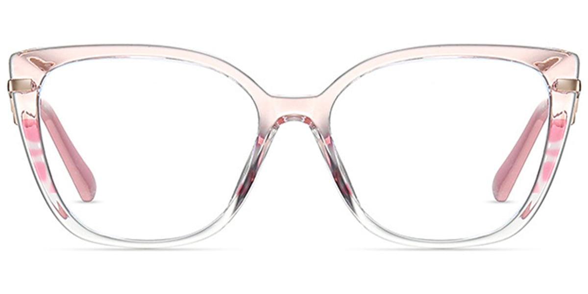 Square Reading Glasses pattern-pink